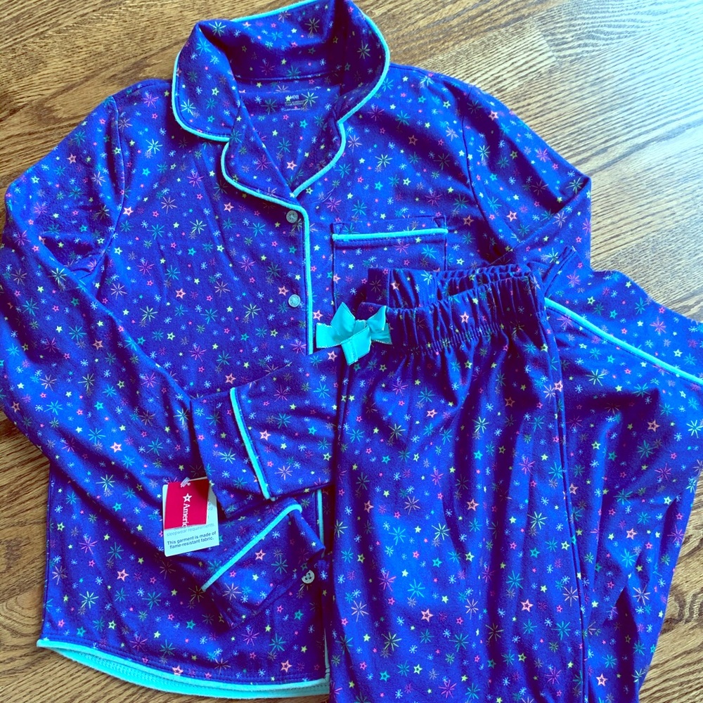 American Girl Pajama set; size 10